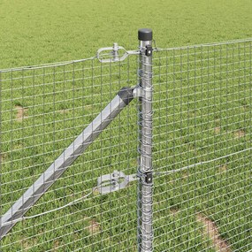 vidaXL Συρματόπλεγμα με ακίδες 10 x 0,4 m Γαλβανισμένος Χάλυβας Ασημί