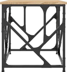 vidaXL Τραπεζάκι Σαλονιού Sonoma Δρυς 45x45x47,5 εκ. Επεξεργασμ. Ξύλο