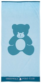 Πετσέτα Θαλάσσης Βαμβακερή 70x140εκ. Beach Towels 3897 Γαλάζια-Πετρόλ Greenwich Polo Club Junior