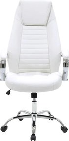 Καρέκλα γραφείου διευθυντή Sonar pu λευκό 61x57x120 εκ.