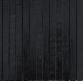 vidaXL Χαλί Ορθογώνιο Μαύρο 60 x 400 εκ. Μπαμπού