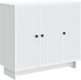 vidaXL Πλαϊνό γραφείο Λευκό 89 x 34,5 x 80 εκ Επεξεργασμένο Ξύλο