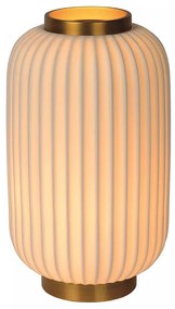 Φωτιστικό Επιτραπέζιο Lucide 13535-34-31 GOSSE Λευκό (White)|Χρυσό Χρώμα (Gold Coloured)