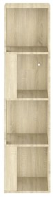 Ντουλάπι Γωνία Sonoma Oak 33 x 33 x 132 εκ. από Μοριοσανίδα - Καφέ