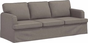 vidaXL Σετ Καναπέ 2 pcs Taupe 201 x 80 x 85 εκ ύφασμα