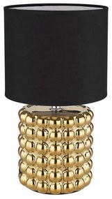 Επιτραπέζιο Φωτιστικό E14 Φ18,5 Valentino Globo Lighting-21626-Μαύρο-Χρυσό 21626