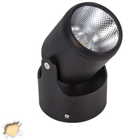 Σποτ Οροφής Led Με Σπαστή Βάση Black Body 10W 230V 1400lm 24 Μοιρών Θερμό White 3000K 93009 GloboStar Round Aluminium