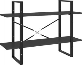 vidaXL Βιβλιοθήκη με 2 Ράφια Γκρι 100 x 30 x 70 εκ. από Επεξ. Ξύλο