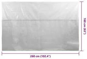 vidaXL Κάλυμμα Πισίνας Ηλιακό Γκρι 260x160 εκ. από Πολυαιθυλένιο