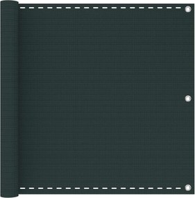 vidaXL Οθόνη Μπαλκονιού Σκούρο Πράσινο 120 x 1000 cm