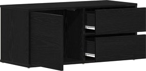 vidaXL Ντουλάπι TV Μαύρη Οξυά 80 x 34 x 36 εκ Επεξεργασμένο ξύλο