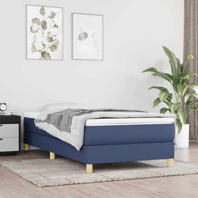 vidaXL Σκελετός Κρεβατιού Χωρίς Στρώμα Μπλε 80x200 εκ. Υφασμάτινο