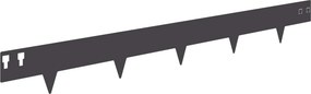 vidaXL Περίγραμμα γκαζόν 30 τμχ. 100 x 12 cm Steel Μαύρο