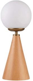Φωτιστικό Επιτραπέζιο 534LUN5191 Φ15x38cm 1xE27 40W White-Oak Opviq
