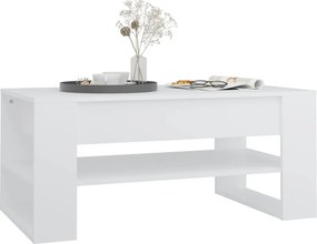 vidaXL Τραπεζάκι Σαλονιού Λευκό 102 x 55 x 45 εκ. από Επεξεργ. Ξύλο