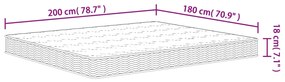 ΣΤΡΩΜΑ ΜΕ BONNELL SPRINGS ΜΕΣΑΙΑ ΣΚΛΗΡΟΤΗΤΑ 180 X 200 ΕΚ. 3206407