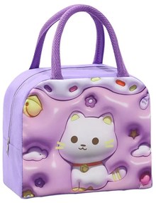 Ισοθερμική Τσάντα Φαγητού 5.5lt Amber 3003-31 Purple Cat