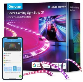 Govee H6609 Gaming Light Strip G1 | Φωτισμός LED | RGBIC, 27-34 ιντσών, 2,4 GHz Wi-Fi, Bluetooth