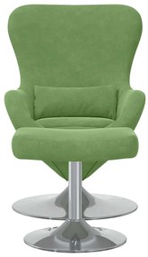 vidaXL Κάθισμα-αυγό 2 pcs Ανοιχτό πράσινο 63 x 73 x 90 εκ Βελούδο
