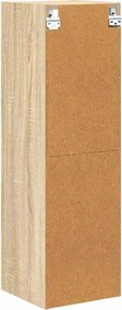 vidaXL Κρεμαστό ντουλάπι με αποθήκευση Δρύς Sonoma 30 x 29,5 x 100 εκ.