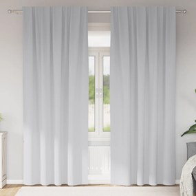 vidaXL Κουρτίνες 2 pcs Ανοιχτό Γκρι 225 x 140 εκ. Πολυεστέρας