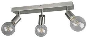 Φωτιστικό Οροφής - Σποτ Vannes R80183007 3xE27 40W 9x44x12cm Nickel Mat RL Lighting Metal