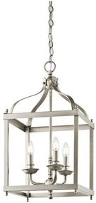 Κρεμαστό Φωτιστικό Οροφής 3xE14 Φανάρι Larkin Elstead Lighting-KL-LARKIN-P-M-NI-Νίκελ Ματ KL-LARKIN-P-M-NI