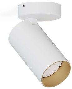 Φωτιστικό Οροφής - Σποτ Mono 7771 1xGU10 10W White-Gold Nowodvorski Μέταλλο,Πλαστικό