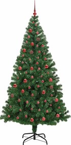 vidaXL Τεχνητό Χριστουγεννιάτικο Δέντρο με 300 LED Πράσινο 210 cm