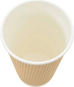 vidaXL Χάρτινα ποτήρια καφέ 500 τεμάχια 16oz 400ml καφέ