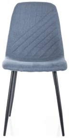 KRZESŁO TWIST NEA CZARNY STELAŻ/DENIM 86 DIOMMI-80-3791