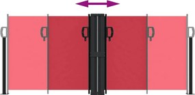 vidaXL Σκίαστρο Πλαϊνό Συρόμενο Κόκκινο 100 x 1000 εκ.