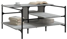 vidaXL Τραπεζάκι Σαλονιού Γκρι Sonoma 100x100x48,5 εκ. Επεξεργ. Ξύλο