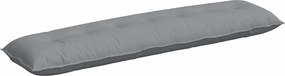 vidaXL Μαξιλάρι Πλάτης Ανοιχτό γκρι 200 x 50 x 19 cm ύφασμα