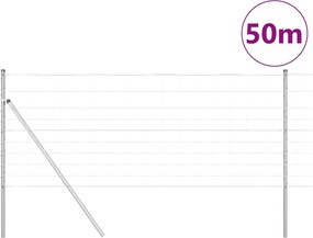 vidaXL Στύλος Περιφράξεων Γαλβανισμένο 50 x 1 m Ατσάλι