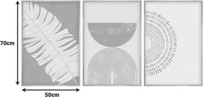 Πίνακας σε καμβά Terpen I pakoworld τρίπτυχος με ψηφιακή εκτύπωση 50x2x70εκ