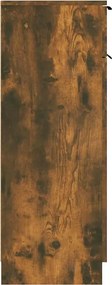 vidaXL Ντουλάπι Μπάνιου Καπνιστή Δρυς 32x34x90 εκ. Επεξεργασμένο Ξύλο