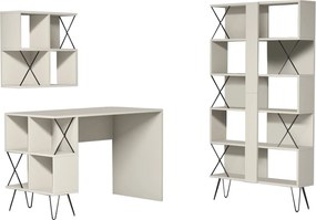 Study Desk &amp; Bookshelf Extra 2 - Cream Cream
Black