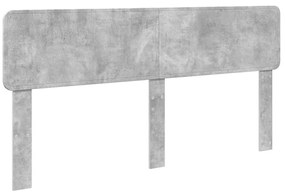 vidaXL Κεφαλάρι Σκυρόδεμα Γκρι 180 cm Επεξεργασμένο ξύλο