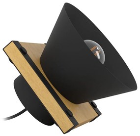 Φωτιστικό Επιτραπέζιο Eglo 43959 MACCLES Καφέ (Brown)|Μαύρο Ματ (Black Mat)