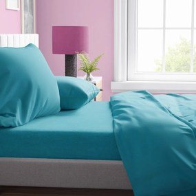 Παπλωματοθήκη Υπέρδιπλη (220x240) Dimcol Solid Turquoise 493
