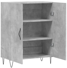 vidaXL Ντουλάπι Γκρι Σκυροδέματος 69,5x34x90 εκ. Επεξεργασμένο Ξύλο