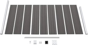 vidaXL Πάνελ Περίφραξης Γκρι 95 x 186 εκ. από WPC