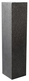 Supergreens Ανθοστήλη Πήλινη ''Terazzo'' Μαύρο S 20x20x80 εκ.