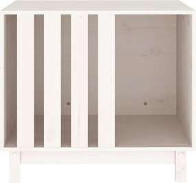 vidaXL Σπίτι Σκύλου Λευκό 60 x 45 x 57 εκ