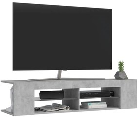 vidaXL Έπιπλο Τηλεόρασης με LED Γκρι Σκυροδέματος 135x39x30 εκ.