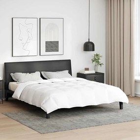 vidaXL Κουβέρτια & Κουβέρτες Λευκό 240 x 260 εκ. Πούπουλο