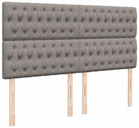 ΚΡΕΒΑΤΙ BOXSPRING ΜΕ ΣΤΡΩΜΑ TAUPE 200X200 ΕΚ. ΥΦΑΣΜΑΤΙΝΟ 3290606