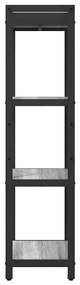vidaXL Βιβλιοθήκη Γκρι sonoma 40 x 30 x 118 εκ Επεξεργασμένο ξύλο