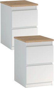 Stewehome Σετ 2 κομοδίνων Fly για το υπνοδωμάτιο 35x38x49 cm